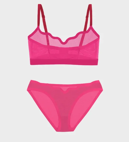 Lucy Bra and Sheer Bikini Set